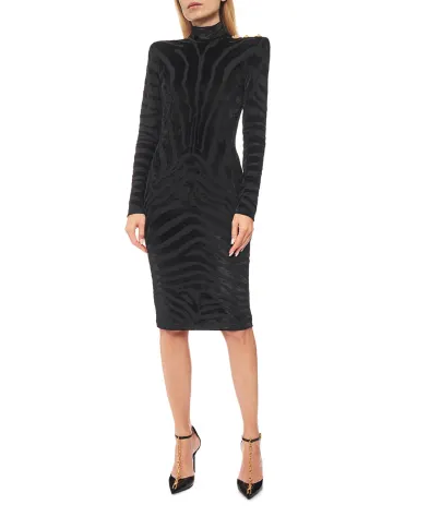 Balmain Сукня оксамитова - Артикул: FF0RF075JL11