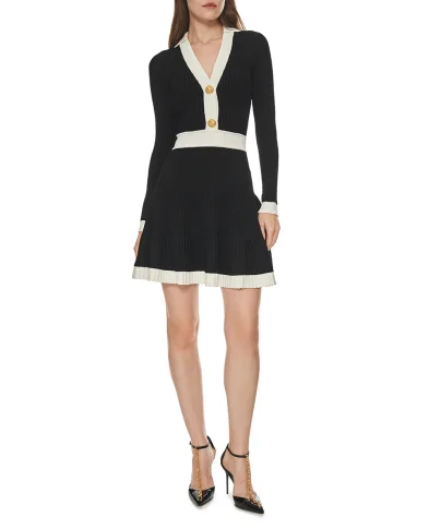 Balmain В'язана міні-сукня - Артикул: FF1R9858KI64