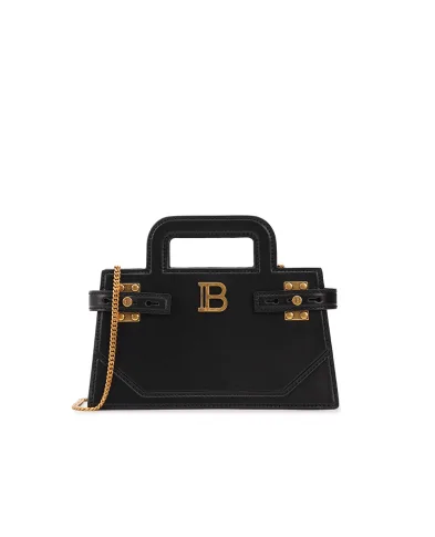 Balmain Кожаная сумка B-Buzz Top Small - Артикул: EN1KJ931LSLX