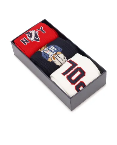 Polo Ralph Lauren Шкарпетки Polo Bear (3 пари) - Артикул: 455955253001