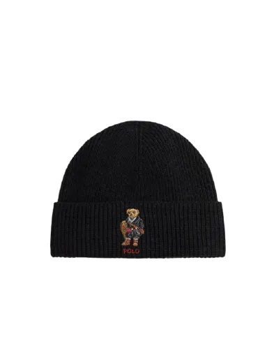 Polo Ralph Lauren Шапка Polo Bear в рубчик - Артикул: 449P02041001