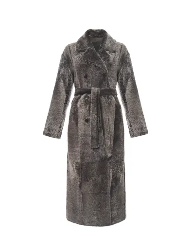 Yves Salomon Шуба двобортна з овчини - Артикул: 25WYM64230MELA