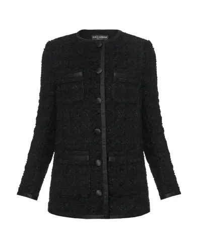 Dolce&Gabbana Жакет однобортний з твіду - Артикул: F27EET-HUMJK