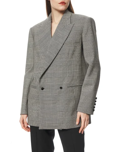 Balmain Жакет із жакарду Принц Уельський - Артикул: GF1SI660WD31