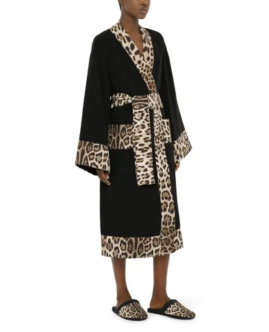 Dolce&Gabbana Халат з махрової бавовни - Артикул: TCF010-TCAGO