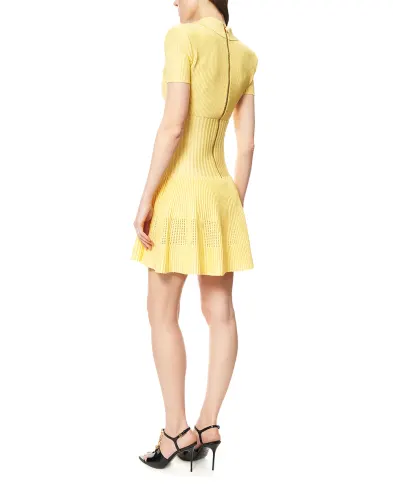 Balmain Короткое расклешенное платье - Артикул: GF1R7153KJ30