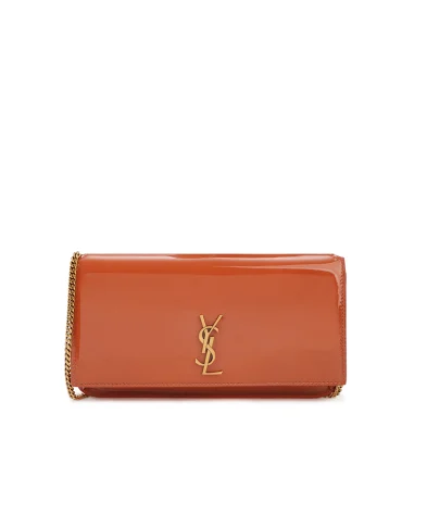 Saint Laurent Кожаная сумка Cassandre Phone Case - Артикул: 820175-AAD17