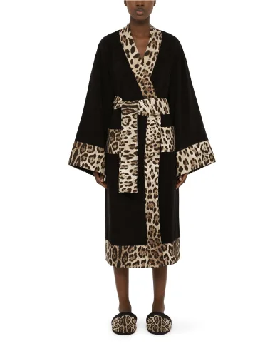 Dolce&Gabbana Халат з махрової бавовни - Артикул: TCF010-TCAGO