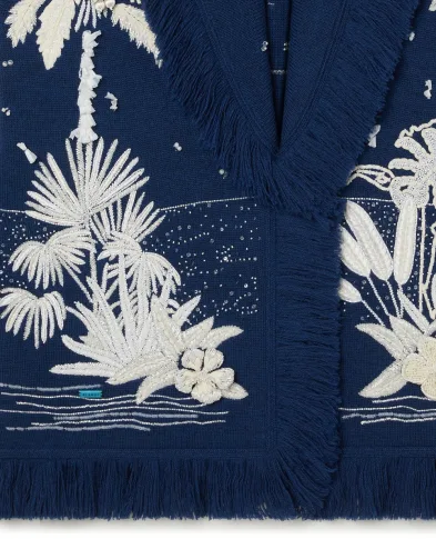 Alanui Кардиган із вовни з вишивкою з намистин - Артикул: LWHB064R26KNI0064696