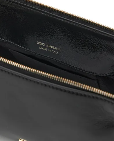 Dolce&Gabbana Сумка Vittoria Small с подвесками из телячьей кожи - Артикул: BB7889-A0070