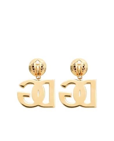 Dolce&Gabbana Сережки-кліпси з логотипом - Артикул: WER6M2-W1111