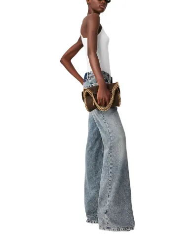 Stella McCartney Джинсы-клеш с винтажной обработкой - Артикул: 6D04623SQH51