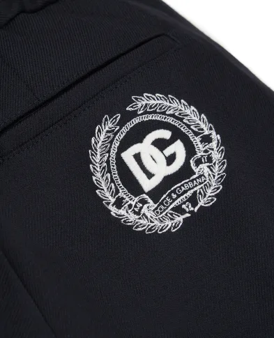 Dolce&Gabbana Детские брюки из шерсти с вышивкой - Артикул: L44P92-FU28G-S