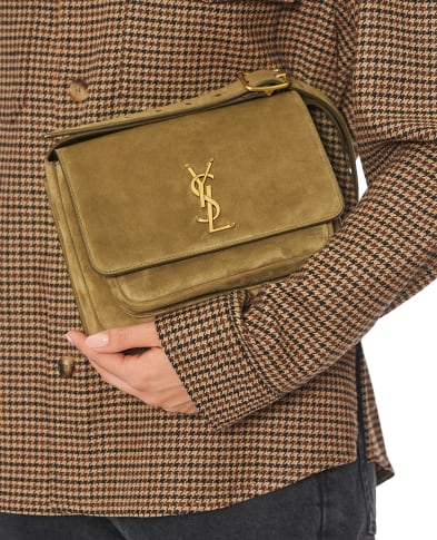 Saint Laurent Сумка NIKI из замши - Артикул: 718556-1U80W