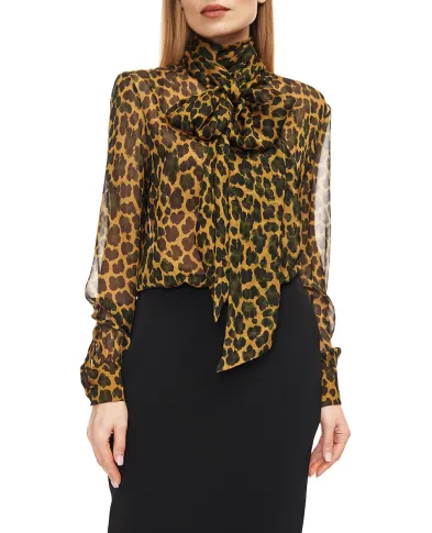 Saint Laurent Блуза из шёлка - Артикул: 851373-Y5J72