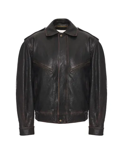 Saint Laurent Кожаная куртка - Артикул: 827436-YCNX2