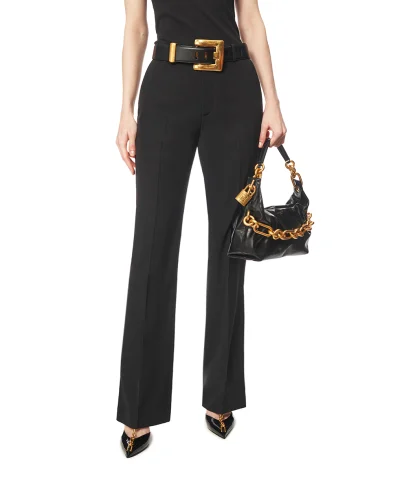 Balmain Прямі штани з вовни - Артикул: GF1PN220WC09