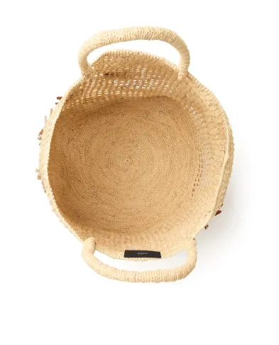 Alanui Сумка-тоут із рафії з пальмою - Артикул: LWNA011R26MAT00117OF