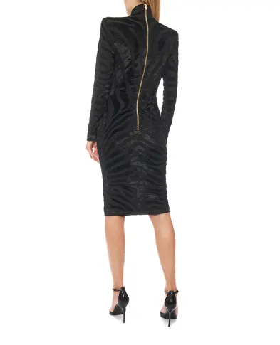 Balmain Сукня оксамитова - Артикул: FF0RF075JL11