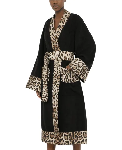 Dolce&Gabbana Халат з махрової бавовни - Артикул: TCF010-TCAGO