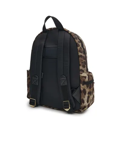 Dolce&Gabbana Детский рюкзак с леопардовым принтом - Артикул: EB0206-AJ555