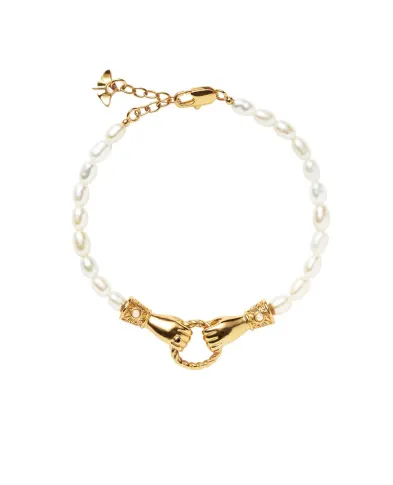 Missoma Браслет Harris Reed In Good Hands з перлами - Артикул: HR-G-B4-WP-M