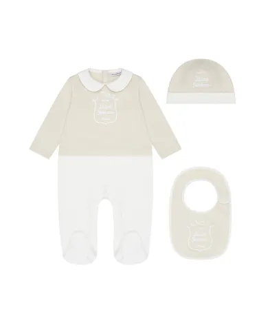 Dolce&Gabbana Детский подарочный набор из трикотажа с принтом - Артикул: L1JO7Z-G7PTY