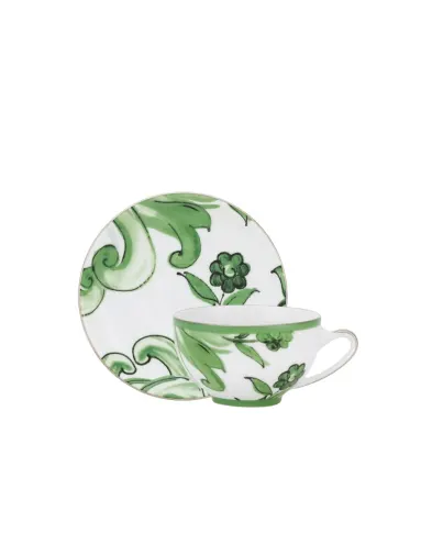 Dolce&Gabbana Чайная чашка с блюдцем из фарфора - Артикул: TC0102-TCA40