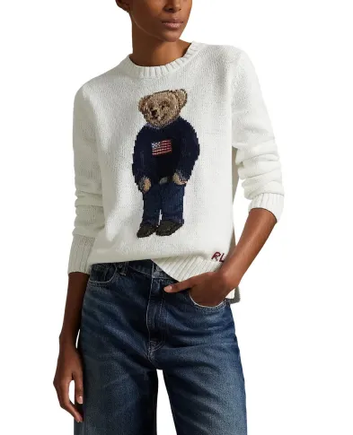 Polo Ralph Lauren Свитер Polo Bear из льна и хлопка - Артикул: 211978359001