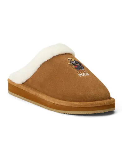 Polo Ralph Lauren Замшевые тапочки Polo Ralph Lauren Kayleigh - Артикул: 842P03594001