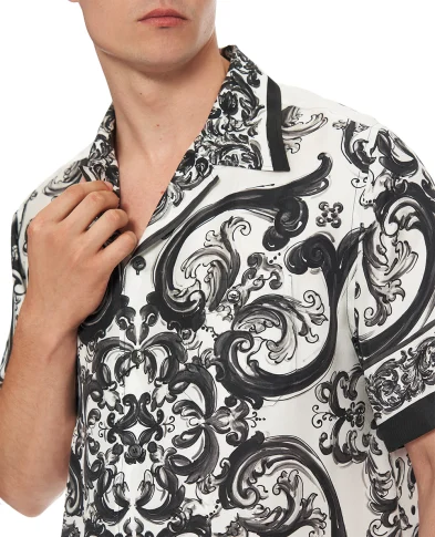 Dolce&Gabbana Сорочка Hawaii з шовку - Артикул: G5JH9T-HI1S6