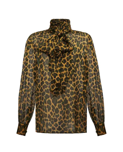 Saint Laurent Блуза из шёлка - Артикул: 851373-Y5J72