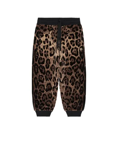 Dolce&Gabbana Дитячі джогери в анімалістичний принт (костюм) - Артикул: L5JPD7-FJ7D5-B