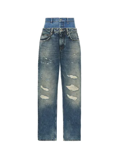 Dolce&Gabbana Джинсы с двойной талией - Артикул: FTDGSD-G8OH5