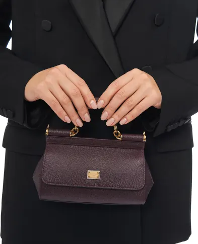 Dolce&Gabbana Кожаная сумка Sicily Small - Артикул: BB7116-B1001