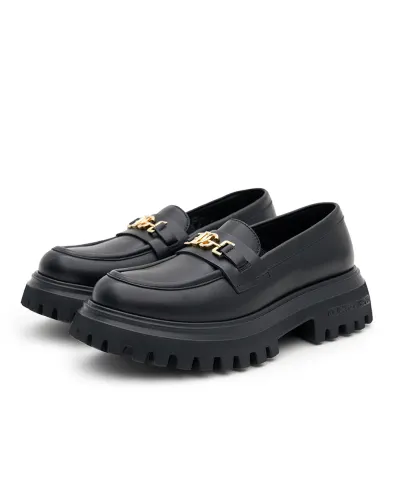 Dolce&Gabbana Дитячі шкіряні лофери - Артикул: D11351-A1065-M