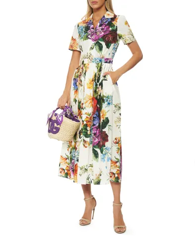 Dolce&Gabbana Сукня з квітковим принтом - Артикул: F6TVLT-HS5TR