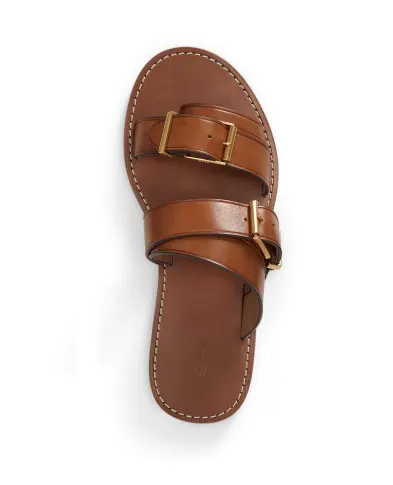 Polo Ralph Lauren Шльопанці з пряжкою зі шкіри - Артикул: 818P01589001