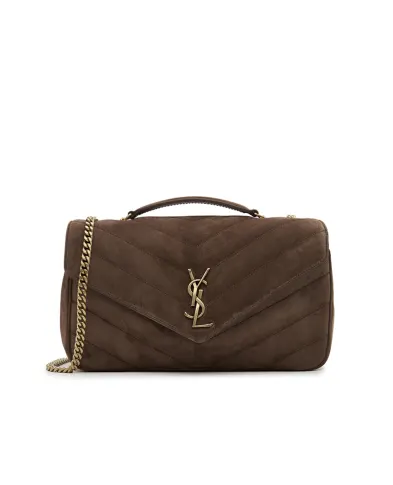 Saint Laurent Сумка LOULOU Medium из телячьей замши - Артикул: 801439-AAEY6