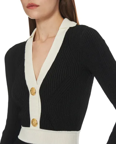 Balmain В'язана міні-сукня - Артикул: FF1R9858KI64