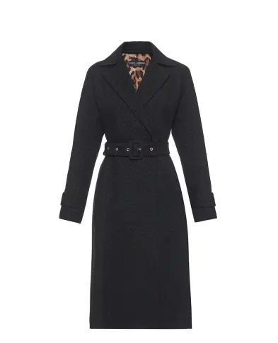 Dolce&Gabbana Тренч із твіда-вовни - Артикул: F0W3GT-HUMUA