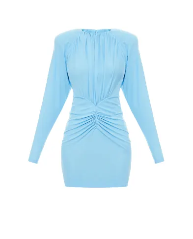 Stella McCartney Платье плиссированное с длинными рукавами - Артикул: 6A06393GU301