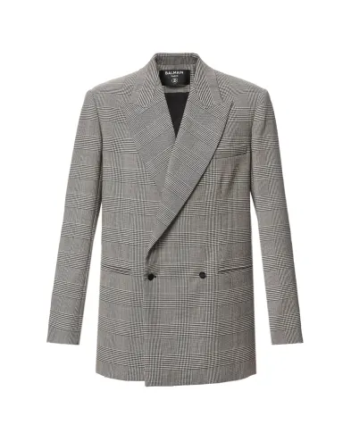 Balmain Жакет із жакарду Принц Уельський - Артикул: GF1SI660WD31