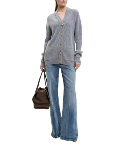 Balmain Кардиган из кашемира и шерсти - Артикул: FF0KO003KJ17