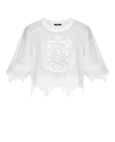 Balmain Топ из льна - Артикул: FF1EE130BD05