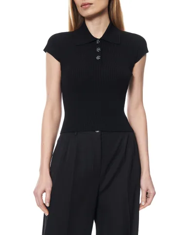 Dolce&Gabbana Поло трикотажне в рубчик - Артикул: FXZ41Z-JFMHG