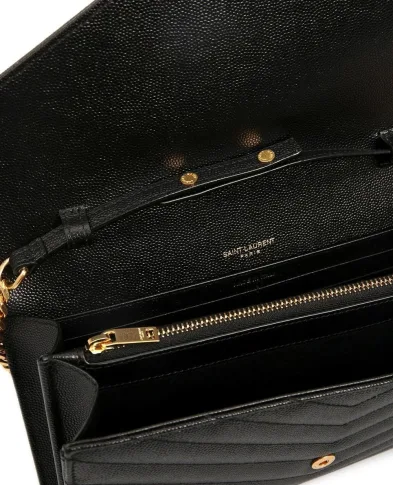 Saint Laurent Кожаная сумка Cassandre Chain Wallet - Артикул: 377828-BOW01