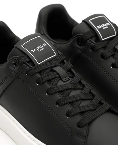 Balmain Кроссовки B-Court из телячьей кожи - Артикул: GN1VI690LVTR