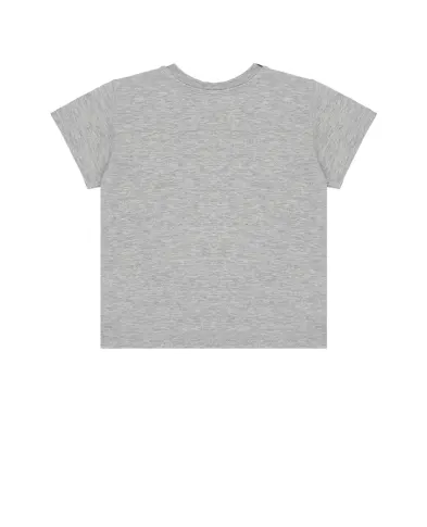 Dolce&Gabbana Детская футболка с вышивкой логотипа - Артикул: L1JTEY-G7PVA