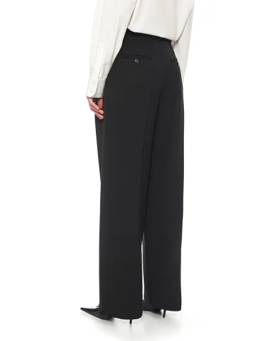 Saint Laurent Шерстяные брюки - Артикул: 824389-Y7E63